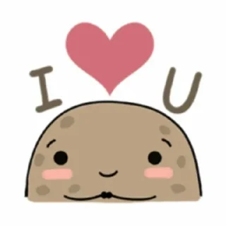 🥺 emoji Cute Potato || @MoiStickers Telegram sticker 17 of 29