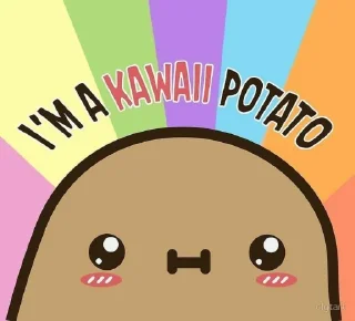 🤩 emoji Cute Potato || @MoiStickers Telegram sticker 6 of 29