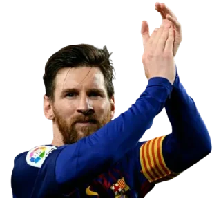 👏 emoji Lionel Messi @Stickersey Telegram sticker 14 of 45
