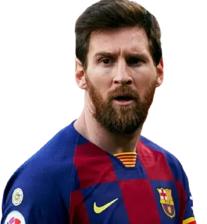 🤨 emoji Lionel Messi @Stickersey Telegram sticker 23 of 45