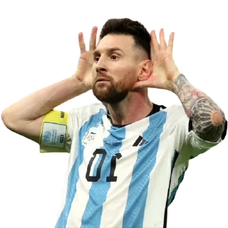 💪 emoji Lionel Messi @Stickersey Telegram sticker 13 of 45