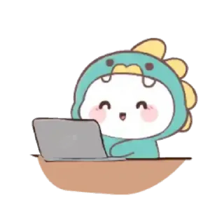 💻 emoji 🦖Mochi Dino // @LeninSticker Telegram sticker 8 of 24