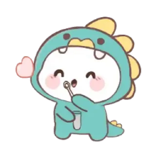 💓 emoji 🦖Mochi Dino // @LeninSticker Telegram sticker 19 of 24