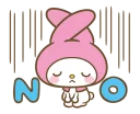 ❌ emoji My Melody Telegram sticker 17 of 22