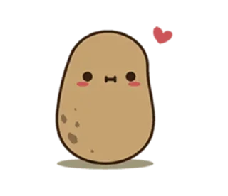 🥺 emoji Cute Potato || @MoiStickers Telegram sticker 1 of 29