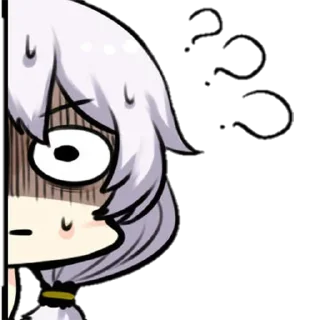 😰 emoji Honkai Impact • @nicololi • @Kaizoku Telegram sticker 11 of 25