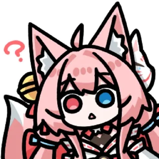 🤔 emoji 长门狐狐 @zhaxia_cn Telegram sticker 17 of 33