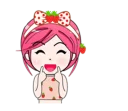 🙍 emoji strawberry lady Telegram sticker 17 of 40