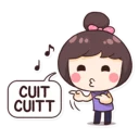 😙 emoji Cewek Aneh Telegram sticker 9 of 40