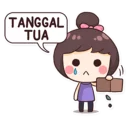 😐 emoji Cewek Aneh Telegram sticker 21 of 40