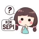 ❓ emoji Cewek Aneh Telegram sticker 20 of 40
