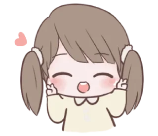 🥰 emoji chubby girl @noustiker Telegram sticker 12 of 81
