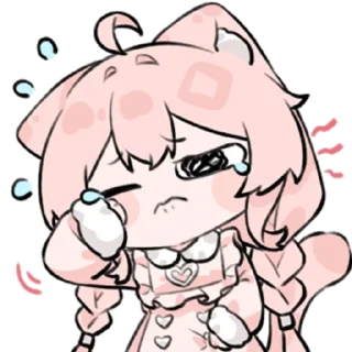 👩 emoji 粉猫H46 @zhaxia_cn Telegram sticker 15 of 48