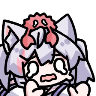 😨 emoji 風間白花 @zhaxia_cn Telegram sticker 12 of 16