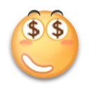 🤑 emoji 贴吧表情包 Telegram sticker 8 of 48