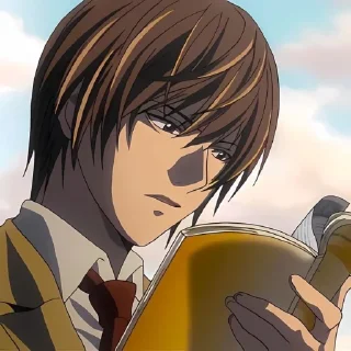 ❄️ emoji Light Yagami @anime_stickers_alone Telegram sticker 5 of 27