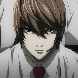 ❄️ emoji Light Yagami @anime_stickers_alone Telegram sticker 22 of 27