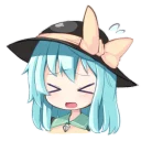 😣 emoji Komeiji Koishi Telegram sticker 11 of 21