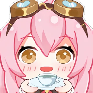 🫡 emoji 永雏塔菲QQ装扮 @TaffySticker Telegram sticker 15 of 62