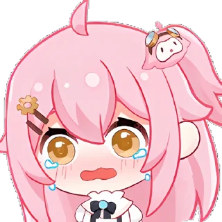😭 emoji 永雏塔菲QQ装扮 @TaffySticker Telegram sticker 8 of 62