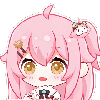 🍾 emoji 永雏塔菲QQ装扮 @TaffySticker Telegram sticker 7 of 62