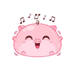 ☺️ emoji Chubby Mochi Pig @bistic Telegram sticker 12 of 16