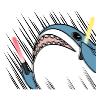 🦈 emoji 鯊鯊梗圖 Telegram sticker 6 of 59