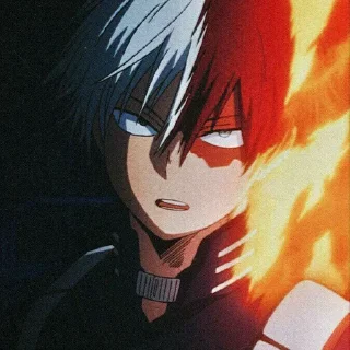 🔥 emoji Todoroki by @Stickerkeep Telegram sticker 14 of 20