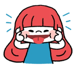 😝 emoji a grapefruit girl | @cutestickers4you Telegram sticker 21 of 40