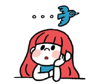 😐 emoji a grapefruit girl | @cutestickers4you Telegram sticker 9 of 40