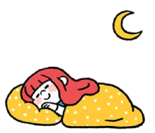 😴 emoji a grapefruit girl | @cutestickers4you Telegram sticker 22 of 40