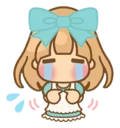 😭 emoji twin blonde Telegram sticker 16 of 100