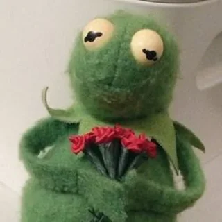 Sticker from kermit the frog ⸝⸝ @stickerdirkje