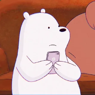 🙂 emoji ice bear @STARGLAMOUR Telegram sticker 24 of 49