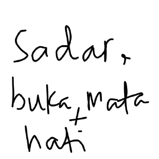 Sticker from Handmade kegabutan @Rajenshall