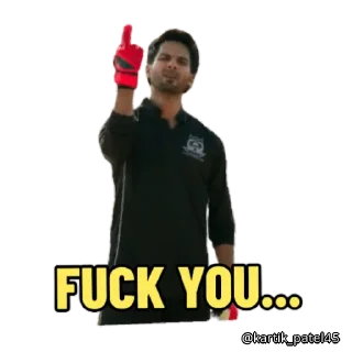 🖕 emoji 𝕸𝖊𝖒𝖊𝖘 by @RohitSharma Telegram sticker 10 of 99