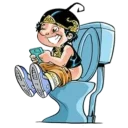 🚽 emoji Wayang Unyu Telegram sticker 7 of 35