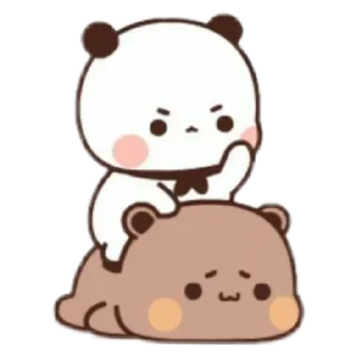 Sticker from baby panda