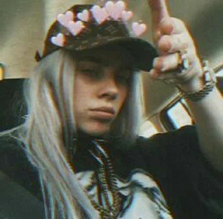😐 emoji Billie eilish Telegram sticker 13 of 21