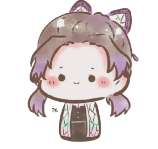 😐 emoji SHINOBU @animestickerchannel Telegram sticker 23 of 65