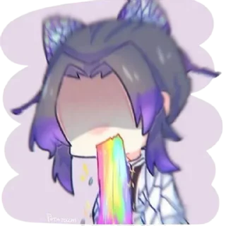 🤮 emoji SHINOBU @animestickerchannel Telegram sticker 6 of 65