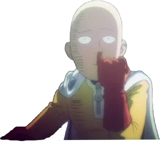 😶 emoji One punch man! Telegram sticker 9 of 120