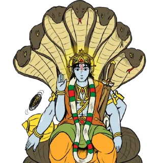 ✋ emoji Lord Krishna Telegram sticker 10 of 75