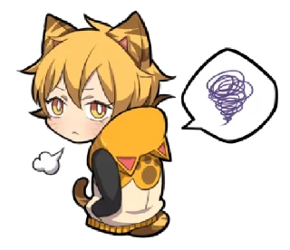 😺 emoji Tiger Kitten @bistic Telegram sticker 24 of 40