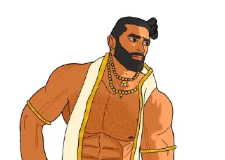 🗿 emoji The Malayāla Kshatriya Quintessential Sticker Set. Telegram sticker 20 of 25