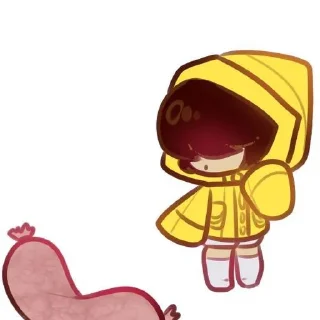 Sticker from Six Little Nightmare by @StickerAnimePack