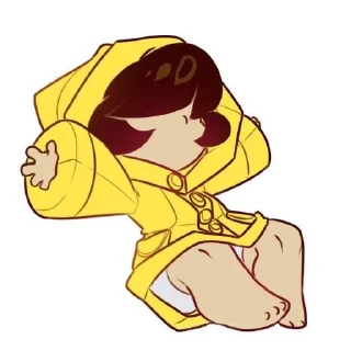 Sticker from Six Little Nightmare by @StickerAnimePack