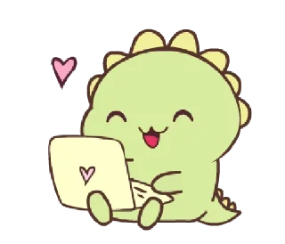 🦕 emoji ꒰ㅅ´ ˘ `꒱ ♡ @ikmut! Telegram sticker 15 of 24