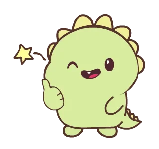 🦕 emoji ꒰ㅅ´ ˘ `꒱ ♡ @ikmut! Telegram sticker 13 of 24