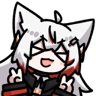 ✌️ emoji 玉狐狸 @zhaxia_cn Telegram sticker 10 of 120